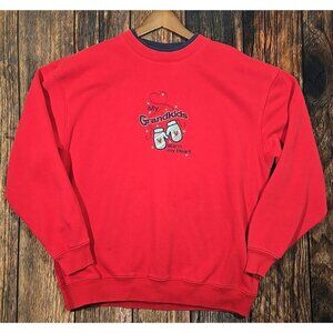 M&C Sportswear Vtg Double Collar Sweatshirt My Grandkids Warm My Heart Women XL